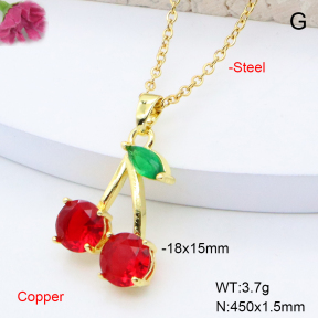 F6N408433vaia-L002  Fashion Copper Necklace