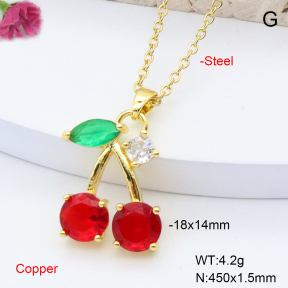 F6N408434vaia-L002  Fashion Copper Necklace