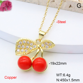 F6N408437avja-L002  Fashion Copper Necklace