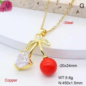 F6N408438avja-L002  Fashion Copper Necklace