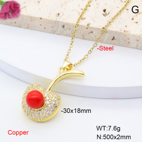 F6N408440baka-L002  Fashion Copper Necklace