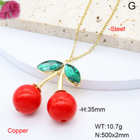 F6N408444avja-L002  Fashion Copper Necklace