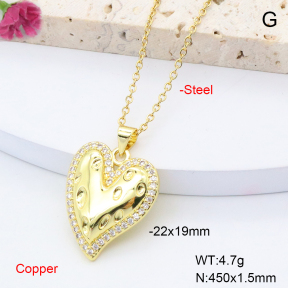 F6N408447avja-L002  Fashion Copper Necklace