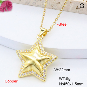 F6N408448avja-L002  Fashion Copper Necklace