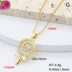 F6N408449aajl-L002  Fashion Copper Necklace