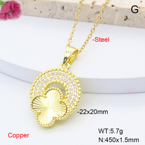 F6N408455aajl-L002  Fashion Copper Necklace