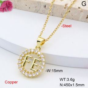 F6N408460vail-L002  Fashion Copper Necklace