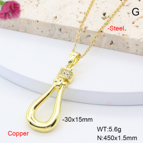 F6N408463avja-L002  Fashion Copper Necklace