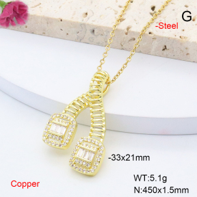 F6N408465ablb-L002  Fashion Copper Necklace
