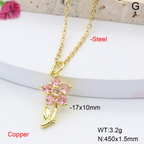 F6N408473vaia-L002  Fashion Copper Necklace