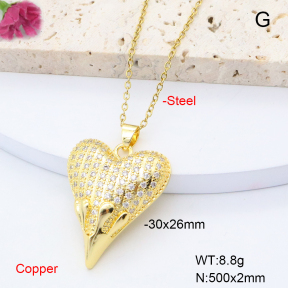 F6N408475ablb-L002  Fashion Copper Necklace