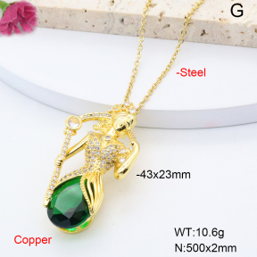 F6N408480bbov-L002  Fashion Copper Necklace