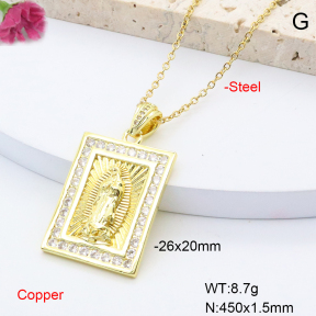 F6N408491baka-L002  Fashion Copper Necklace