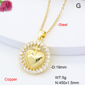 F6N408493avja-L002  Fashion Copper Necklace