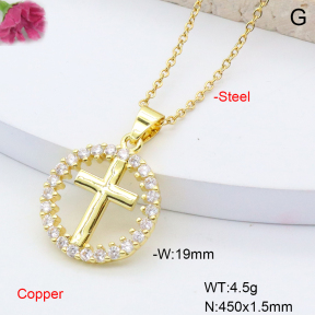 F6N408495avja-L002  Fashion Copper Necklace