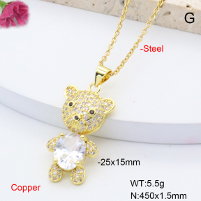 F6N408496ablb-L002  Fashion Copper Necklace