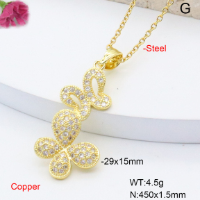 F6N408500baka-L002  Fashion Copper Necklace