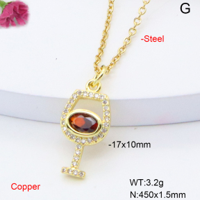 F6N408502vail-L002  Fashion Copper Necklace