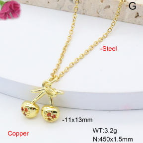 F6N408503vaia-L002  Fashion Copper Necklace