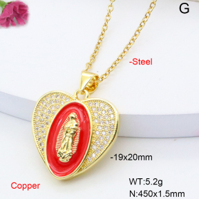 F6N408505baka-L002  Fashion Copper Necklace