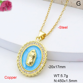 F6N408509baka-L002  Fashion Copper Necklace
