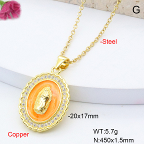 F6N408510baka-L002  Fashion Copper Necklace