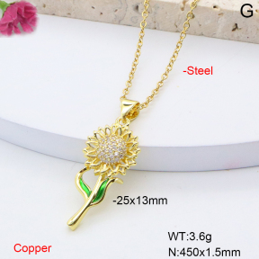 F6N408513aajl-L002  Fashion Copper Necklace