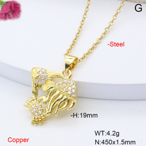 F6N408516vail-L002  Fashion Copper Necklace
