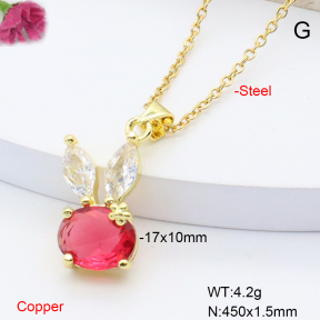 F6N408520aajl-L002  Fashion Copper Necklace