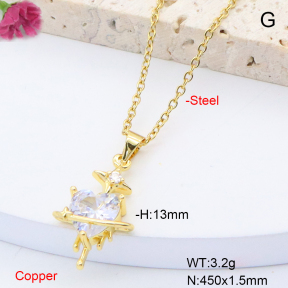 F6N408524vaia-L002  Fashion Copper Necklace