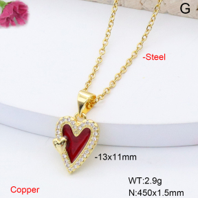 F6N408527vail-L002  Fashion Copper Necklace