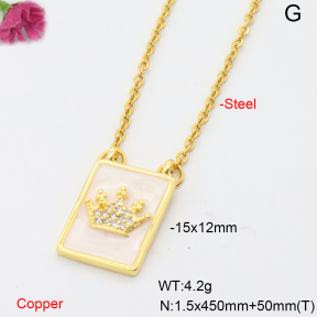F6N408535vail-L002  Fashion Copper Necklace