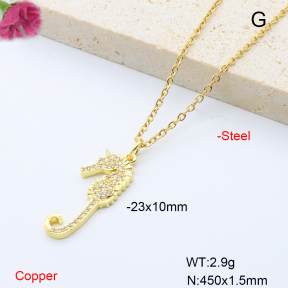 F6N408543vail-L002  Fashion Copper Necklace