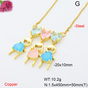 F6N408548vbmb-L002  Fashion Copper Necklace
