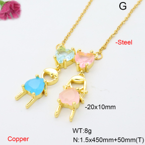 F6N408549aakl-L002  Fashion Copper Necklace