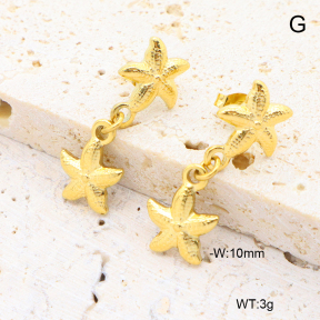 6E2007347vhha-908  18K PVD 316 Pin  Stainless Steel Earrings
