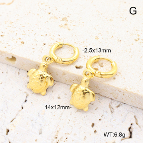 6E2007362bhva-908  18K PVD 316 Pin  Stainless Steel Earrings