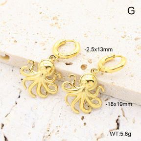 6E2007363bhva-908  18K PVD 316 Pin  Stainless Steel Earrings