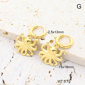 6E2007365bhva-908  18K PVD 316 Pin  Stainless Steel Earrings