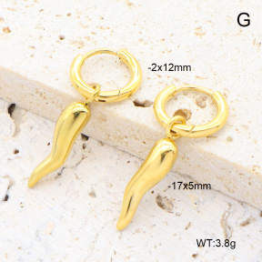 6E2007366bhva-908  18K PVD 316 Pin  Stainless Steel Earrings