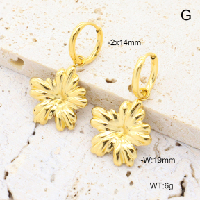 6E2007367bhva-908  18K PVD 316 Pin  Stainless Steel Earrings