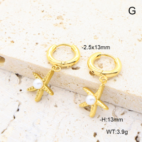 6E3002723vhkb-908  18K PVD 316 Pin Plastic Imitation Pearls,Handmade Polished  Stainless Steel Earrings