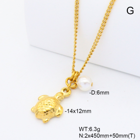 6N3001895vbnl-908  Shell Pearl  Stainless Steel Necklace