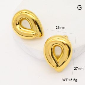 GEE002504bhva-066  Handmade Polished  Stainless Steel Earrings