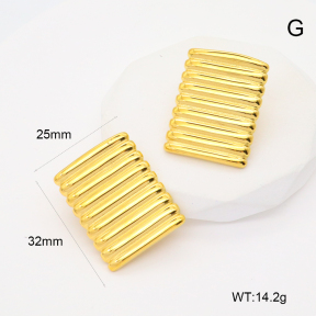 GEE002507bhva-066  Handmade Polished  Stainless Steel Earrings