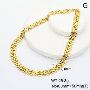 GEN001300ajia-066  Handmade Polished  Stainless Steel Necklace