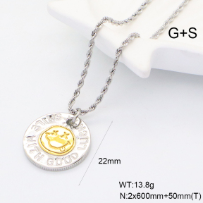 GEN001943vbnl-066  Handmade Polished  Stainless Steel Necklace
