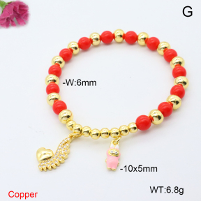 F6B301218bbov-L002  Fashion Copper Bracelet