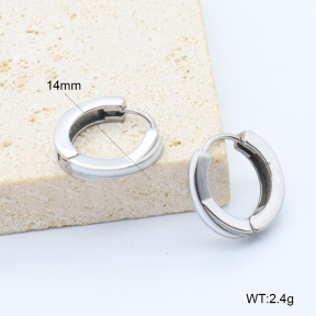 6E3002756bbon-209  Stainless Steel Earrings