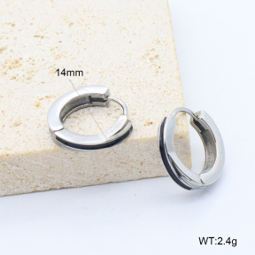 6E3002758bbon-209  Stainless Steel Earrings